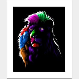 Colors Lion Posters and Art